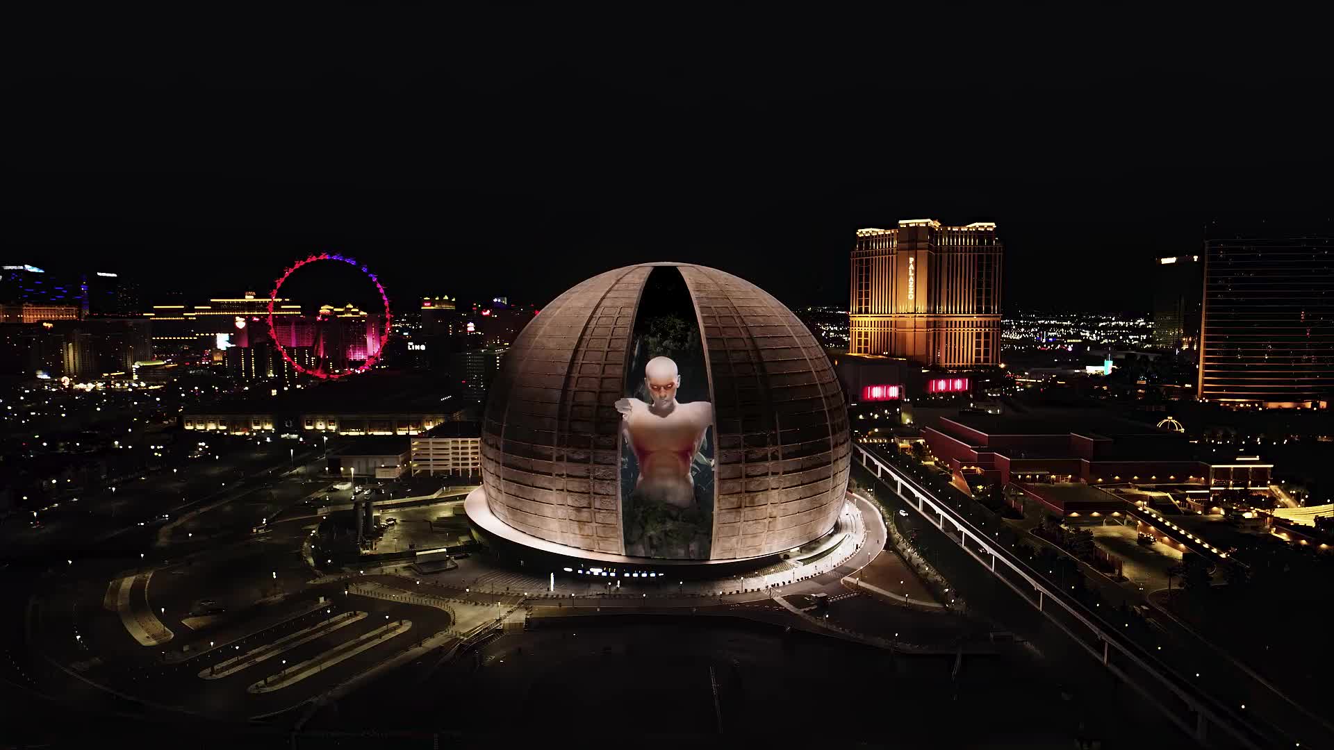 
巨型LED屏幕 《MSG Sphere-Exosphere》